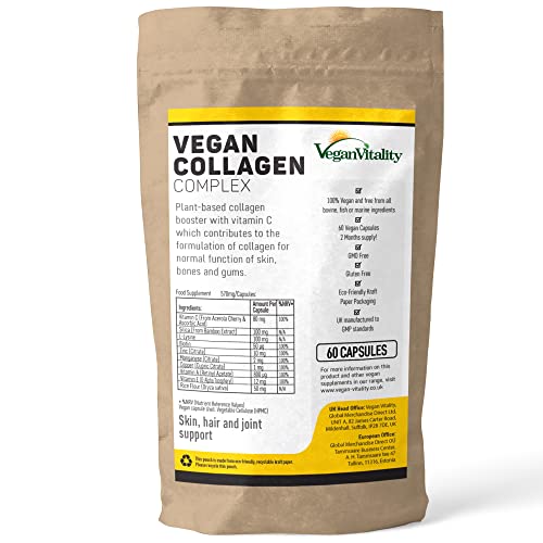 Vegan Collagen Supplement for Skin, Hair, Nails, Joints & Bones with Vegan VitalityAu supplements