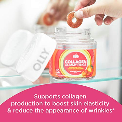 OLLY Collagen Gummy Rings, 2.5g of Clinically Tested Collagen, Boost Skin Elasticity & Reduce OLLYUS supplements
