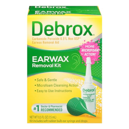 Debrox Ear Wax Removal Kit, Ear Cleaning Kit Includes Rubber Bulb Syringe DebroxUS supplements