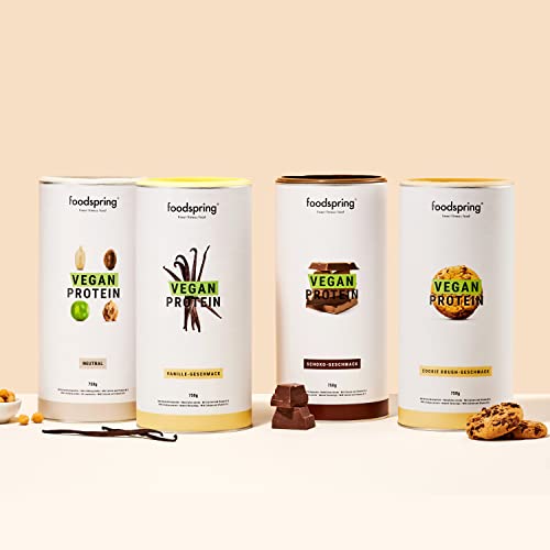 foodspring Vegan Protein Cookie Dough - 21g Protein per Shake to Build Muscle, B12, B6, folic Acid foodspringAu supplements
