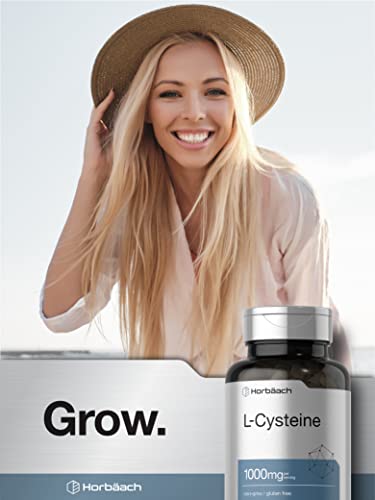 L-Cysteine 1000mg | 100 Powder Capsules | Non-GMO, Gluten Free Supplement HorbäachUS supplements