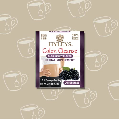 Hyleys Colon Cleanse Tea Blackberry Flavor - 50 Tea Bags (1 Pack) HYLEYSUS supplements
