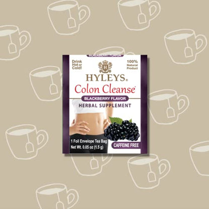 Hyleys Colon Cleanse Tea Blackberry Flavor - 50 Tea Bags (1 Pack) HYLEYSUS supplements