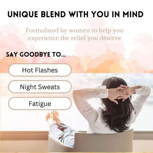 Menopause Tea for Cooling, Hormonal Balance, Relief from Hot Flashes, Night Sweats PCOS Herbal TeaAu supplements