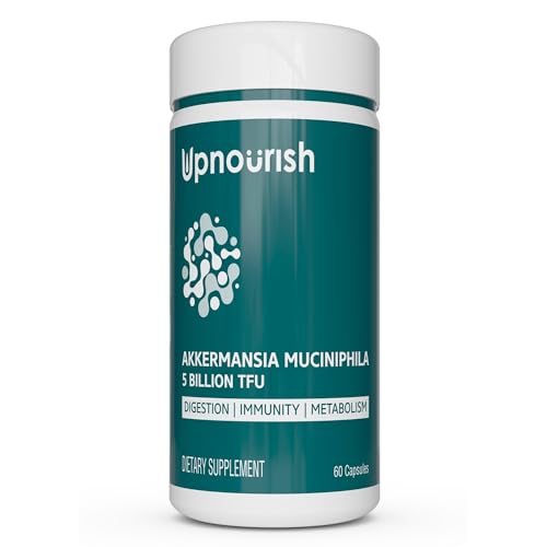 Akkermansia Muciniphila Probiotics for Digestive Health - 5 Billion TFU Akkermansia Probiotic UpNourishUS supplements