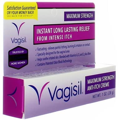 Vagisil Medicated Anti-Itch Creme Maximum Strength - 1oz, Pack of 6 VagisilAu supplements