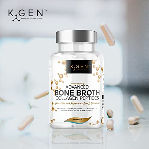 Pure Bone Broth Collagen Supplement Capsules Grass Fed Advanced Blend of Multi Collagen K GEN rejuvenation nutritionAu supplements