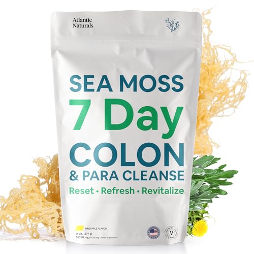 Atlantic Naturals Sea Moss 7 Day Colon and para Cleanse | Detox, Gut Health and Intestinal Atlantic NaturalsAu supplements