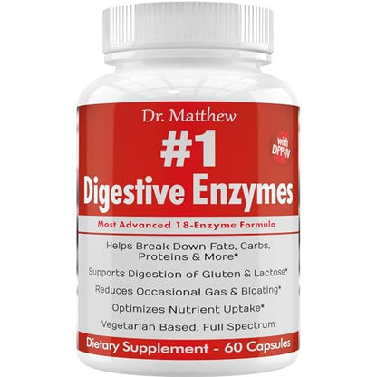 Best Digestive Enzymes for Women & Men with Lactase Lipase Amylase Dr. MatthewUS supplements