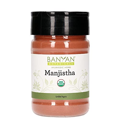 Banyan Botanicals Manjistha Powder, Spice Jar - USDA Organic - Rubia cordifolia - Cleanses Banyan BotanicalsAu supplements