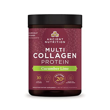 Ancient Nutrition Collagen Powder Protein, Multi Collagen Protein, Cucumber Lime, Hydroly Ancient NutritionUS supplements