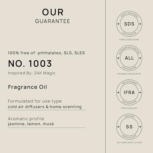 VINEVIDA [4 Fl Oz] Scent NO. 1003 Fragrance Oil for Cold Air Diffusers, Aromatic VINEVIDAAu supplements