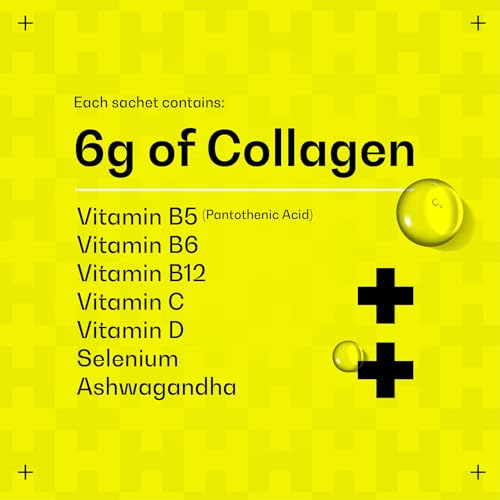 Hydrolysed Marine Liquid Collagen - 6000mg Type 1 Collagen Peptides enriched with 7 Vitamins HimmenseAu supplements