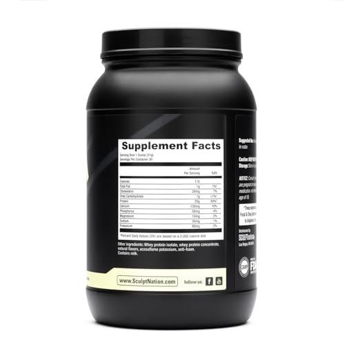 Sculpt Nation by V Shred Protein Powder (Vanilla) - Premium Whey Protein Powder Sculpt NationUS supplements