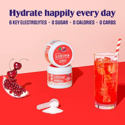 New Ultima Hydrating Electrolyte Powder, Cherry Pomegranate, 30 Servings 3.6 oz Ultima ReplenisherUS supplements