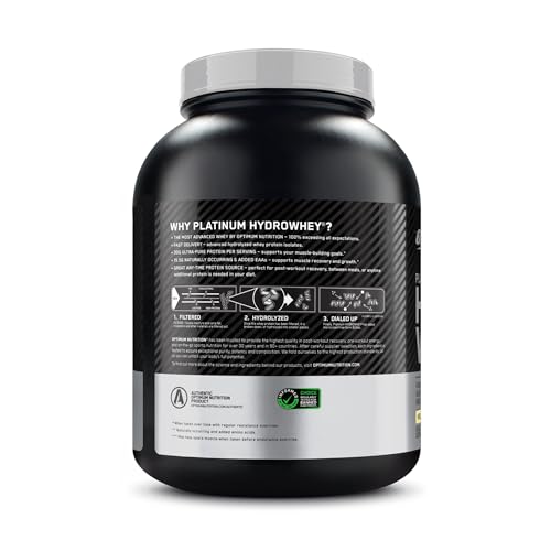Optimum Nutrition Platinum Hydrowhey Protein Powder, 100% Hydrolyzed Whey Isolate Optimum NutritionUS supplements