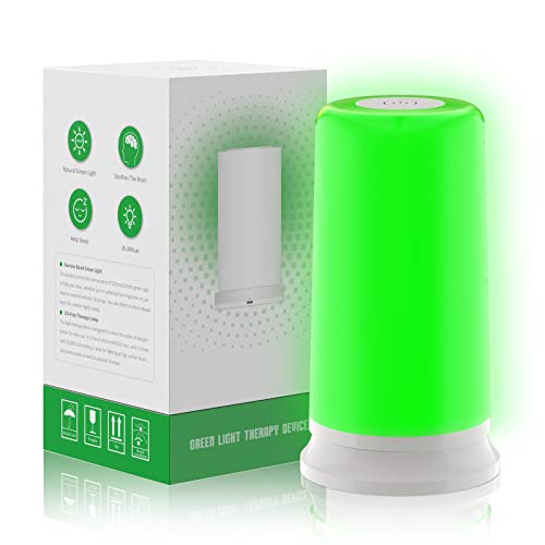 Green Light Lamp for Migraines,Mood Light Therapy Lamp 10000 Lux,Narrow Band Green LEDs KTSAu supplements