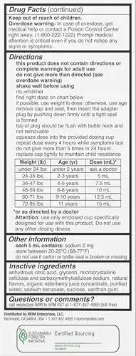 Mommy's Bliss Children's Pain and Fever Reducer, Kids Acetaminophen, Dye Free, Delicious Mixed Berry Flavor, Ages 2+, 4 Fluid Ounces (Pack of 2) Mommy's BlissAu supplements
