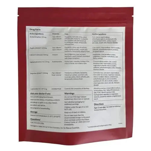 MEDICATIONS Unit DOSE Pack by RESCUE ESSENTIALS Rescue EssentialsAu supplements