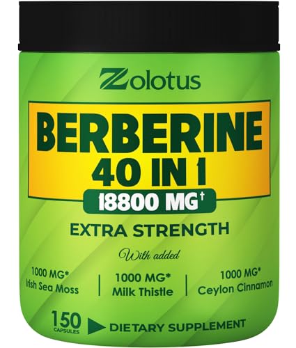 Zolotus 18800mg Berberine Supplement 40 in 1, with Sea Moss, Cinnamon, Milk Thistle ZolotusAu supplements