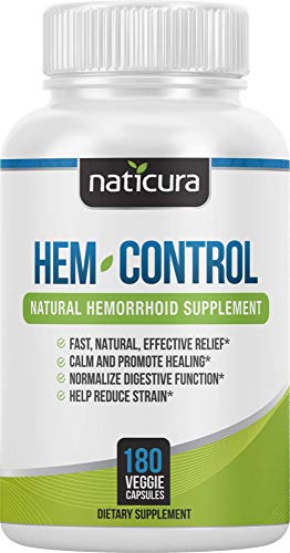 Naticura Hem-Control Natural Hemorrhoid Supplement - Vegan Herbal Supp NaticuraUS supplements