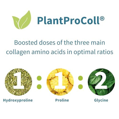 Vegan Collagen Powder, Plant-Based Peptide Protein Supplement with Glycine, 21 Amino Acids & Vitamin C, Complete Collagen Igennus Healthcare NutritionUS supplements
