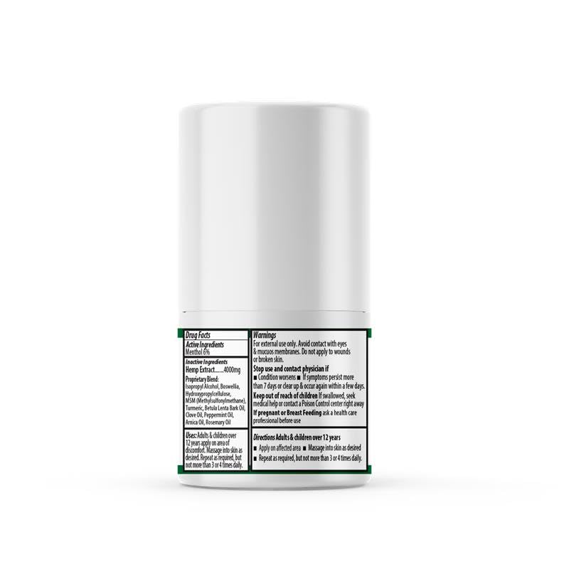 ANUMED Hemp Roll-On 4000mg Pain Relief. Fast Acting, Long Lasting, Maximum Strength with Arnica + Turmeric for Anti-Inflammatory, Natural Recovery, Joint, Muscle, Nerve Pain Reliever 2 Packs of (1oz) AnuMed InternationalAu supplements