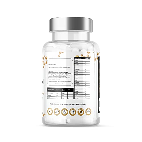 Pure Collagen Supplements Capsules Grass Fed Advanced Multi Collagen Peptides K GEN rejuvenation nutritionAu supplements