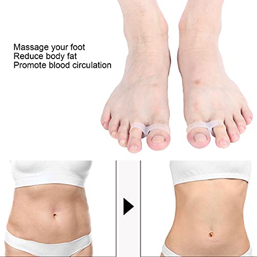 2Pcs Slimming Silicone Foot Massage Magnetic Toe Ring Magnetic Slimming Toe Rings DiocheUS supplements