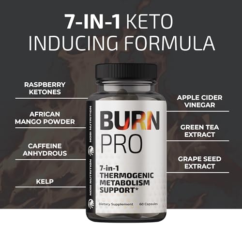 Burn Pro 7-in-1 Thermogenic Metabolism Booster | Weight Management Support Supplem Nobi NutritionUS supplements