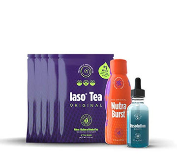 Total Life Changes Solution Kit IASO Natural Herbal Detox Tea Bags & Nutra Total Life ChangesAu supplements