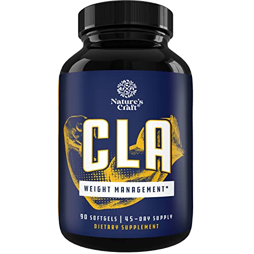 CLA Diet Weight Loss Pills - Women and Men - Pure Conjugated Linoleic Acid - Safflower Natures CraftUS supplements