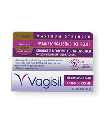Vagisil Maximum Strength Feminine Anti-Itch Cream with Benzocaine for Women VagisilAu supplements