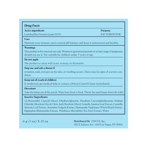 LACTOMEDI Feminine Wipes | Unscented Feminine Wipes | Individually Wrapped | pH-Balanced Feminine LACTOMEDIAu supplements