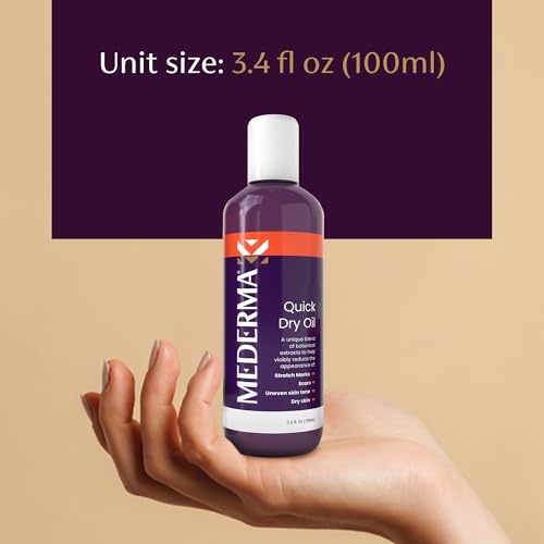 Mederma Quick Dry Oil, Scar and Stretch Mark Treatment, Helps to Improve the Appearance with Natural Botanical Extracts, Paraben Free, Fast-Absorbing, 3.4oz (100ml) MedermaAu supplements