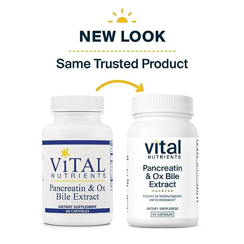 Vital Nutrients Pancreatin and Ox Bile Extract | Natural Digestive Enzyme Vital NutrientsAu supplements