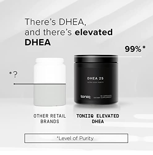Toniiq Ultra High Strength DHEA Capsules - DHEA for Men and Ladies - 25mg Micronized ToniiqUS supplements