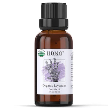 HBNO Organic Lavender Essential Oil - 1 oz (30ml) Value Size - USDA Certified Organic Lavender HBNOAu supplements