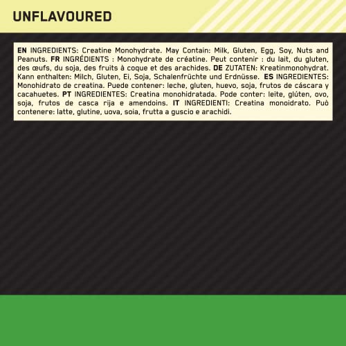 Optimum Nutrition Micronised Creatine Powder, 100% Pure Creatine Monohydrate Powder Optimum NutritionUS supplements