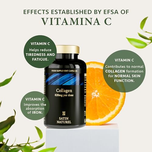 Collagen Capsules 820mg - 180 High Strength Capsules (3 Months Supply) SatinNaturelAu supplements