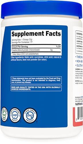 Nutricost Creatine Monohydrate Powder (Watermelon, 500 Gram) - Micronized Creatine NutricostUS supplements