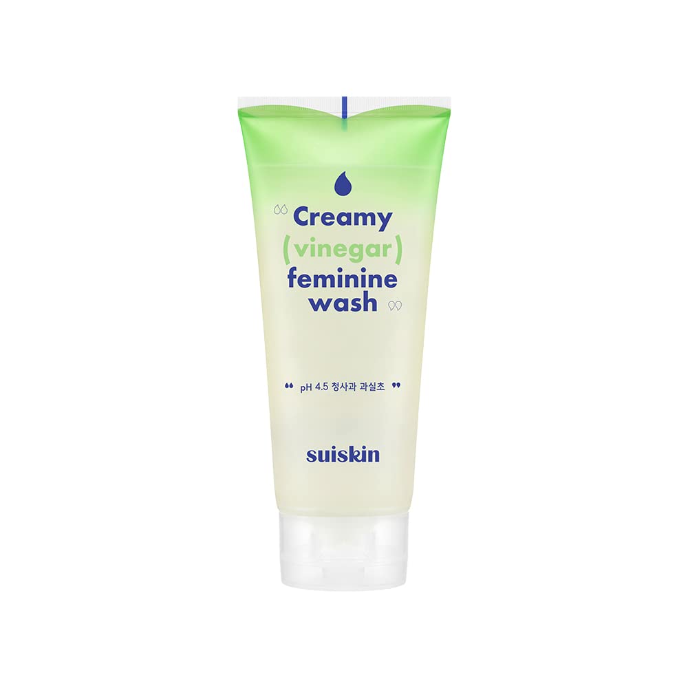 Suiskin Green Apple Vinegar Feminine Wash | Removes odor, pH balanced with Vegan Probiotics, Fragrance-free SuiskinAu supplements