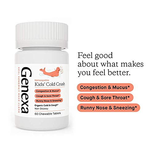 Genexa Cold Crush for Children – 60 Tablets | Certified Organic & Non-GMO, Physician GenexaUS supplements