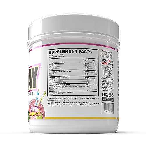Man Sports Game Day Pre-Workout Supplement - Taurine - Creatine HCL - 30 Servings MAN Metabolic Augmenting NutritionAu supplements