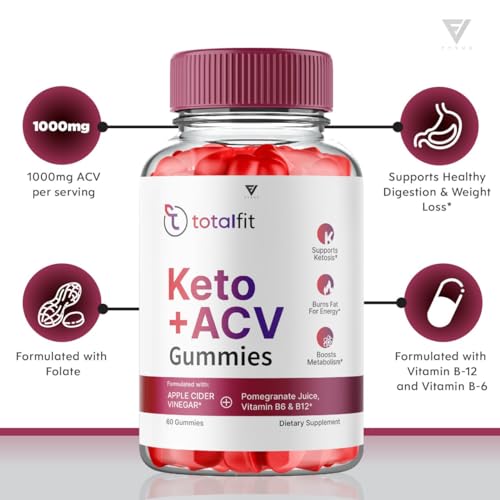 (2 Pack) Total Fit Keto ACV Gummies Advanced Weight Loss, Total Keto ACV Apple Cider FyvusAu supplements