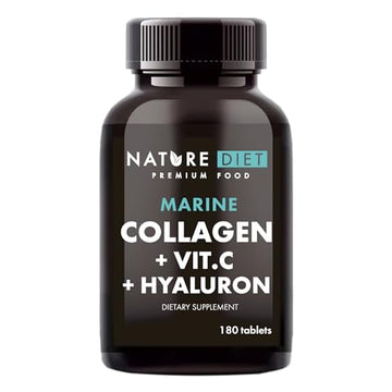 Nature Diet - Marine Collagen with Hyaluronic Acid and Vitamin C, 180 tablets, 500 mg , Peptan F , Fish Collagen Nature DietAu supplements