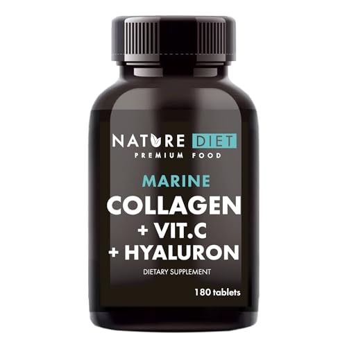 Nature Diet - Marine Collagen with Hyaluronic Acid and Vitamin C, 180 tablets, 500 mg , Peptan F , Fish Collagen Nature DietAu supplements