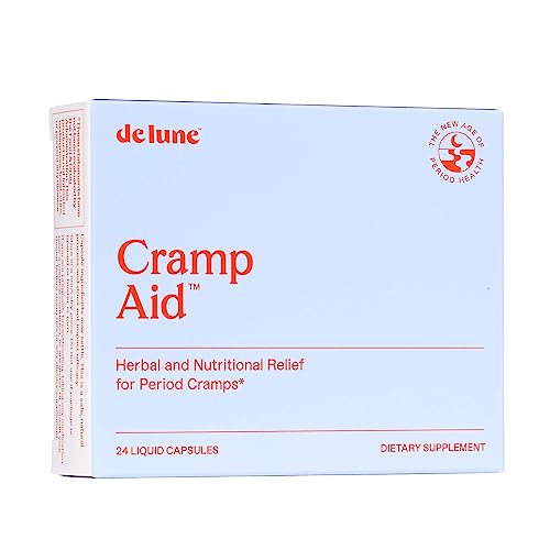 De Lune Cramp Aid, Herbal and Natural Relief for Period Cramps with Fenugreek Seed De LuneAu supplements