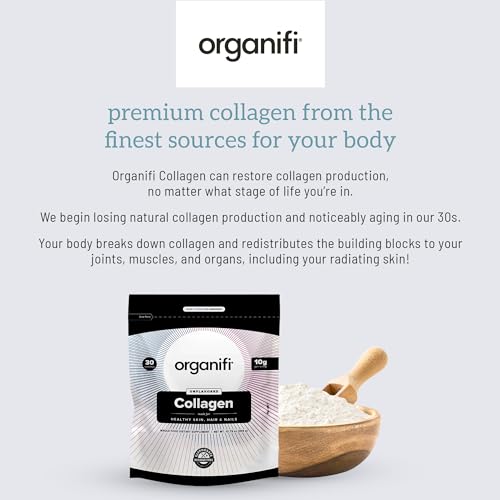 Organifi Collagen Powder - Fuller Hair, Stronger Nails, and Radiant Skin - Replenish OrganifiUS supplements