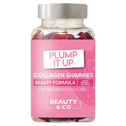 Beauty & Co Collagen Gummies by - 120 Marine Collagen Gummies with Biotin, Vitamin C & Selenium (120) Beauty & CoUS supplements